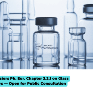 Glass containers for pharmaceutical use — revised Ph. Eur. Chapter 3.2.1 published in Pharmeuropa 37.3, open for public consultation.