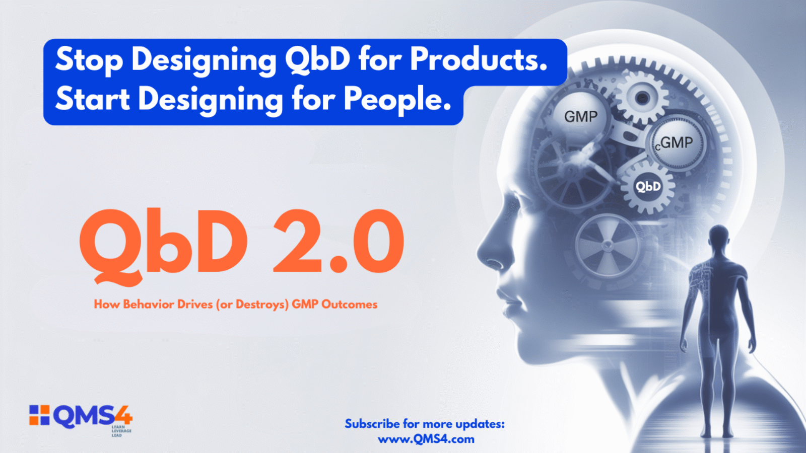 Illustration showing the human side of Quality by Design in pharma – representing behavioral systems, GMP culture, and process design